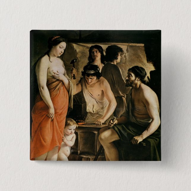 Venus in Vulcan's Forge, 1641 15 Cm Square Badge (Front)
