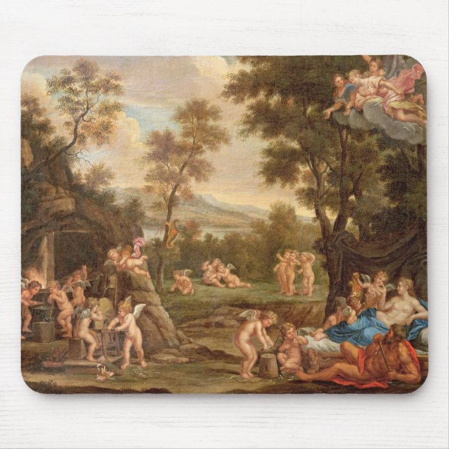 Venus in Vulcan's Forge, 18th century Mouse Pad (Front)