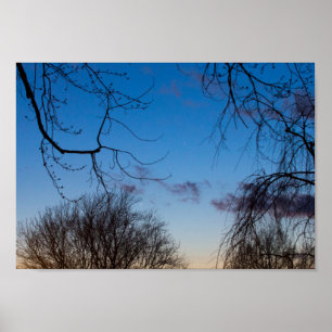 Venus & Mercury at Sunset, Ohio Poster