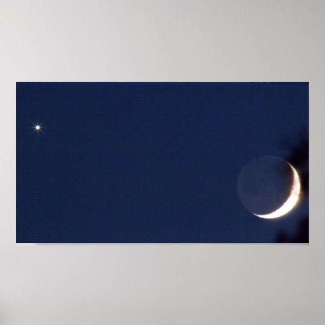Venus & Moon Conjunction Poster (Front)