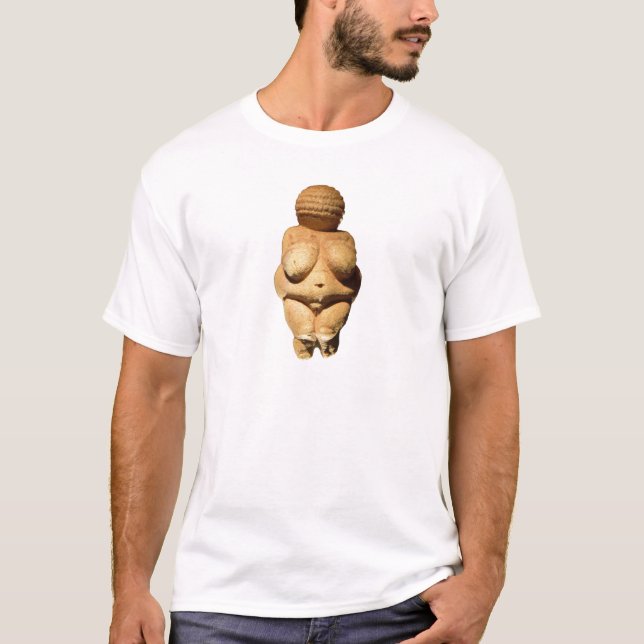 Venus of Willendorf Ancient Art T-Shirt (Front)