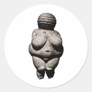 Venus of Willendorf Classic Round Sticker