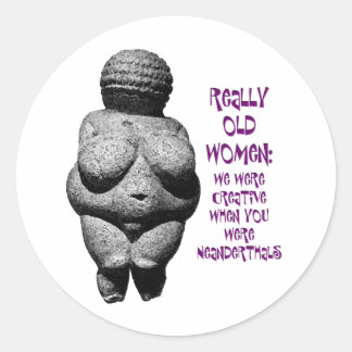 Venus of Willendorf Classic Round Sticker