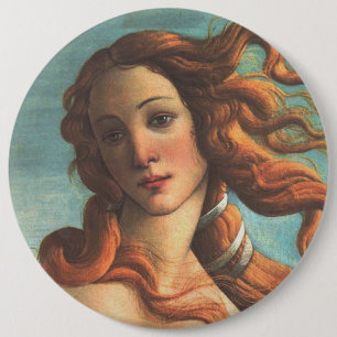 Venus on the Half Shell (detail) 6 Cm Round Badge