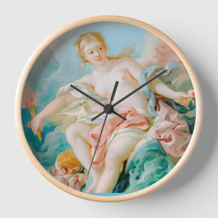 Venus on the Waves by François Boucher Clock
