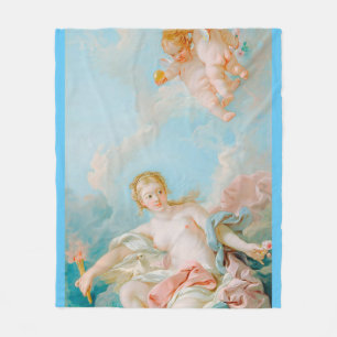 Venus on the Waves by François Boucher  Fleece Blanket