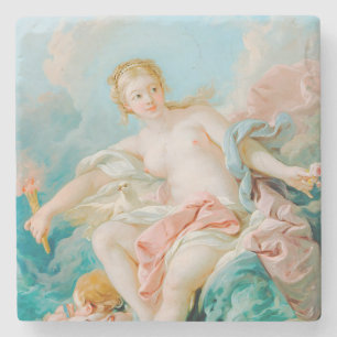 Venus on the Waves by François Boucher Stone Coaster