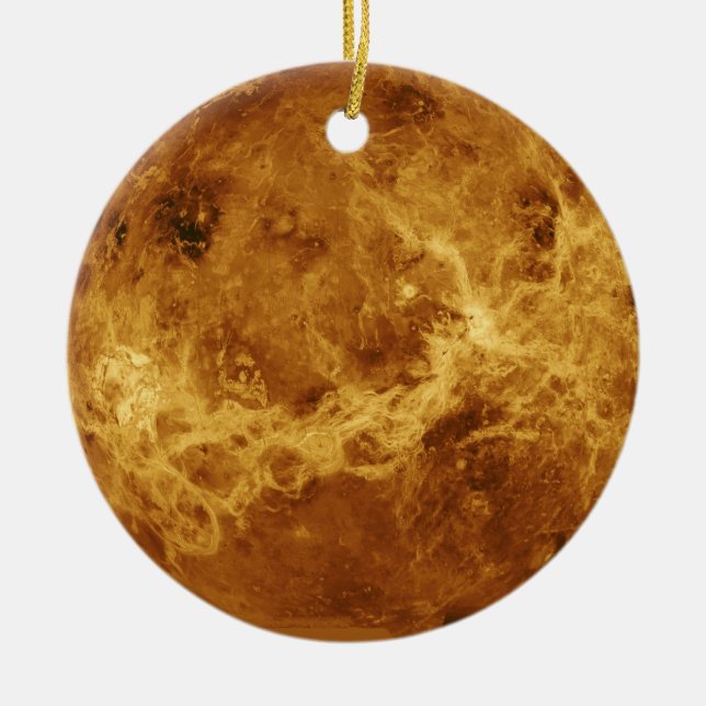Venus Planet Photo Ceramic Ornament (Front)