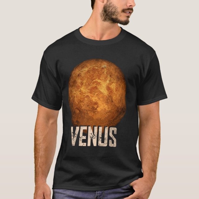 Venus Planet Solar System Astronomy T-Shirt (Front)