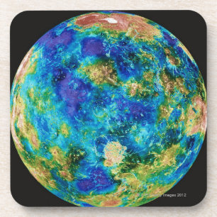 Venus Under False Colour Coaster