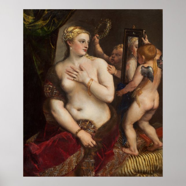 Venus with a Mirror by Titian - Poster (Front)