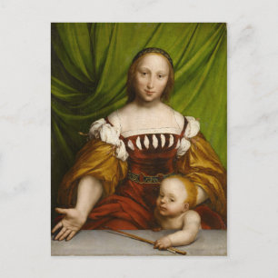 Venus with Cupid, 1526-28 (oil on limewood) Postcard