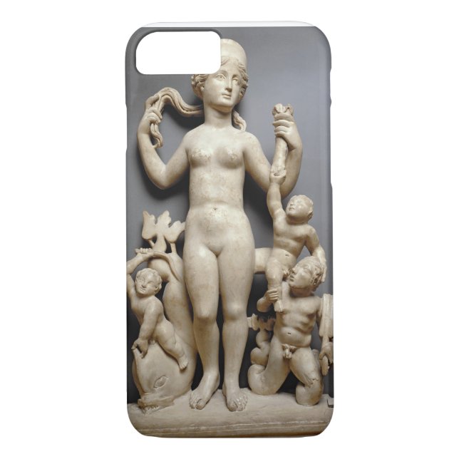 Venus with putti, a triton and a dolphin, Roman, 4 Case-Mate iPhone Case (Back)