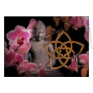 VENUSBLUME mit Buddha & Orchidee