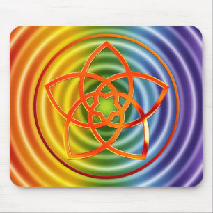 Venusblume / Venus Flower RED ripples colour Mouse Pad