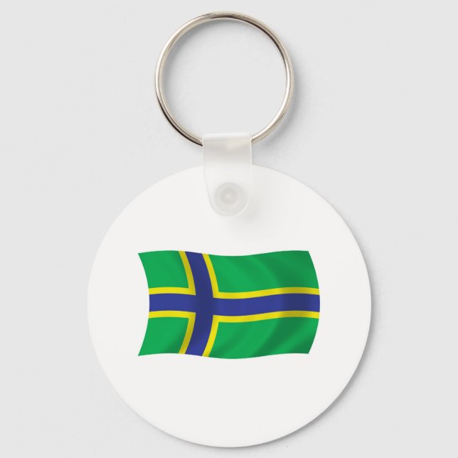Vepsians Flag Keychain (Front)