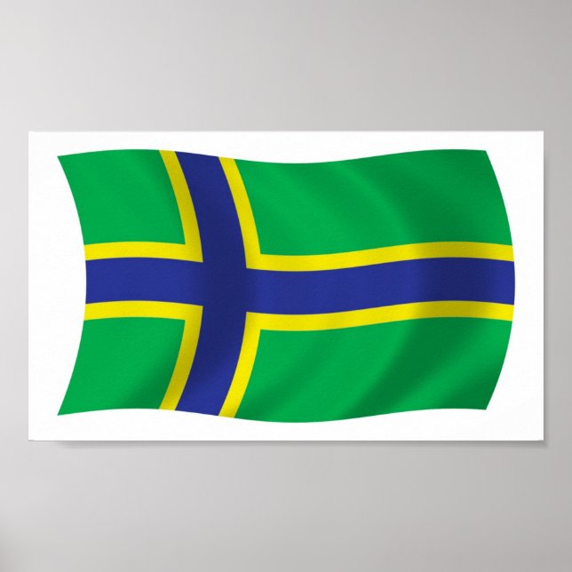 Vepsians Flag Poster Print (Front)