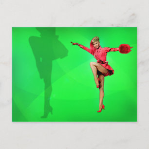 Vera-Ellen and her legs postcard
