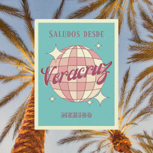 Veracruz Mexico Retro Vintage Party Postcard