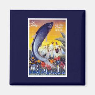 Veracruz, Mexico Vintage Magnet