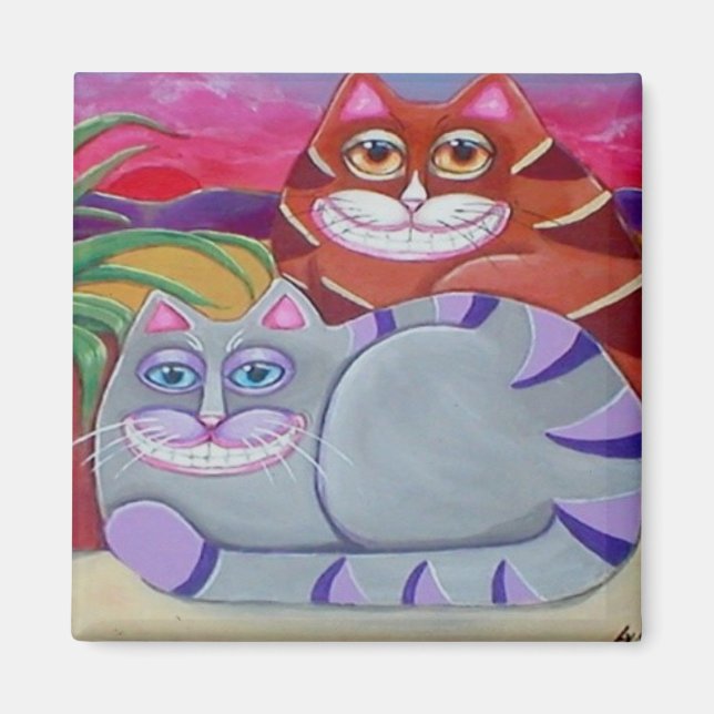 Veranda Cats Magnet (Front)