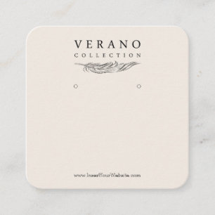Verano Earring Square Business Card