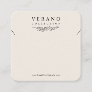 Verano Necklace Square Business Card