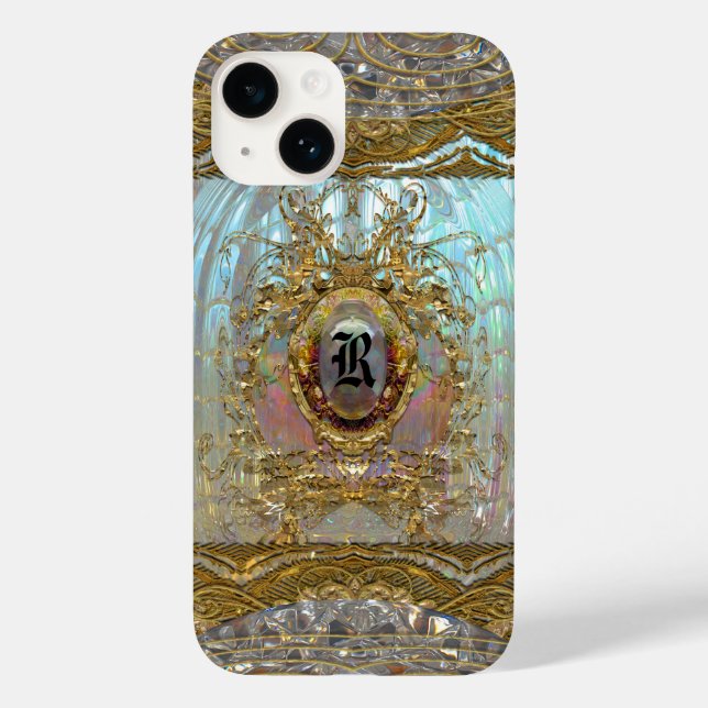 Veraspeece    Merci Baroque Monogram   Case-Mate iPhone Case (Back)