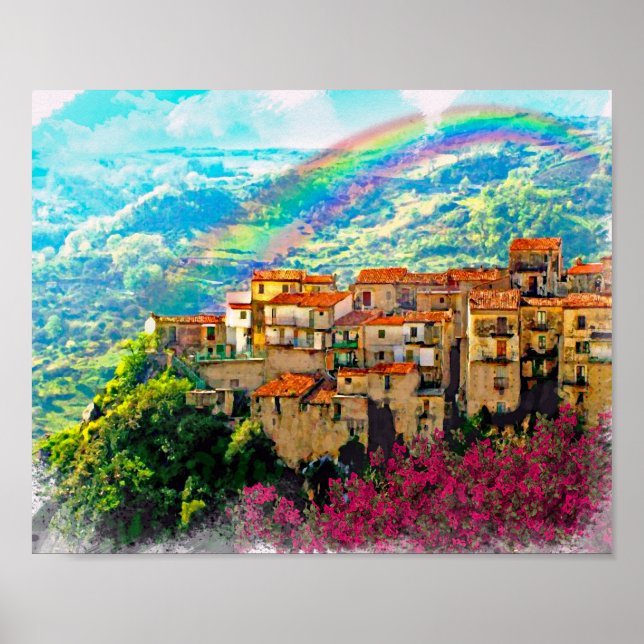 Verbicaro, a Village in Calabria Poster (Front)