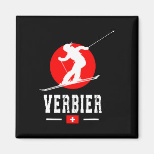 Verbier Ski Resort Alps Swiss Mountains Switzerlan Magnet