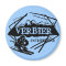 Verbier Switzerland blue ski logo magnet
