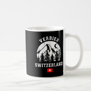 Verbier Switzerland Ski Resort Alps Alpine Skiing Coffee Mug