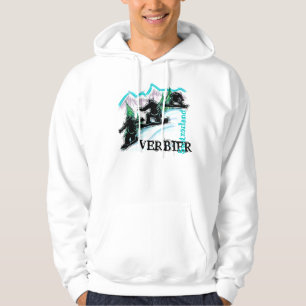 Verbier Switzerland snowboard hoodie