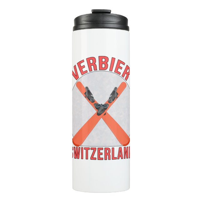 Verbier, Switzerland Thermal Tumbler (Front)
