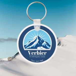 Verbier Val de Bagnes Suisse USA gift souvenir  Key Ring