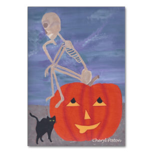 Verbs thinking skeleton reading flashcards adults table number