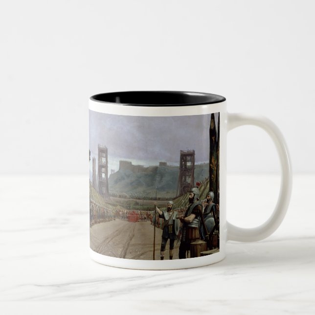 Vercingetorix  before Caesar, 52 BC, 1886 Two-Tone Coffee Mug (Right)