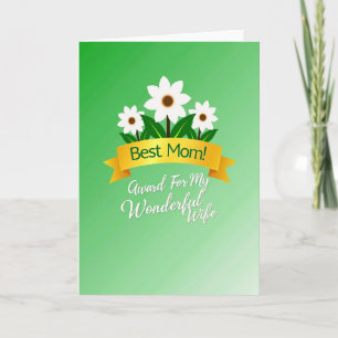 Verdant Best Mum Award Card