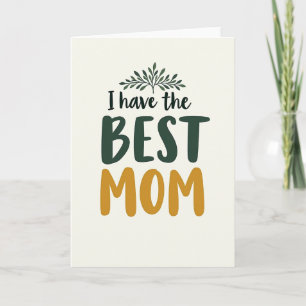 Verdant Best Mum Mothers Day Card