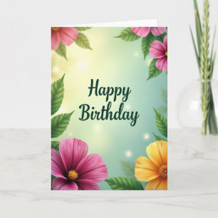 Verdant Birthday Foliage Card