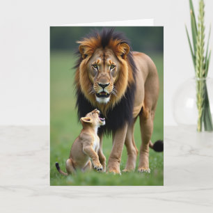 Verdant Fathers Day Felines Card