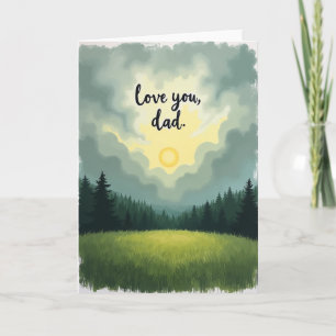 Verdant Fathers Day Love Card