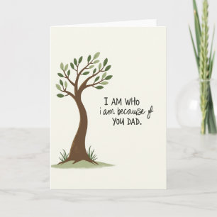 Verdant Fathers Day Tree Card