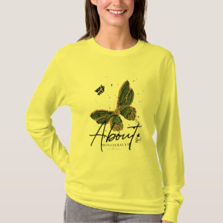 “Verdant Flight” “Botanical Butterfly” “Emerald Wh T-Shirt