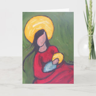 Verdant Madonna Holiday Card