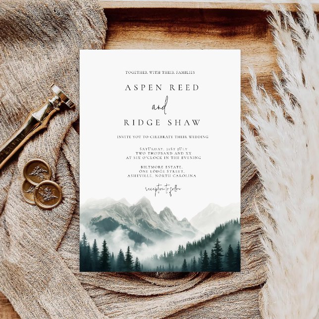Verdant Peaks Misty Forest Invitation (Creator Uploaded)