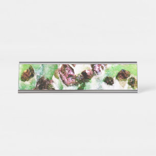 Verdant Radience Desk Name Plate
