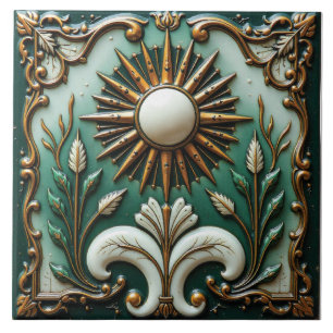 Verdant Solstice Ceramic Tile