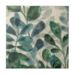 Verdant Sophistication - Tropical Leaves Ceramic Tile<br><div class="desc">Verdant Sophistication IV by June Erica Vess. Tropical leaves in different colours are layed over one another to create a unique piece of art. | 164397D</div>