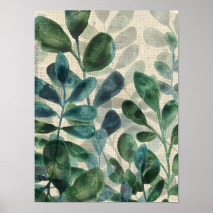 Verdant Sophistication - Tropical Leaves Poster